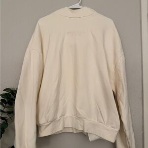 Fear of God Essentials Cream Crewneck Sweater